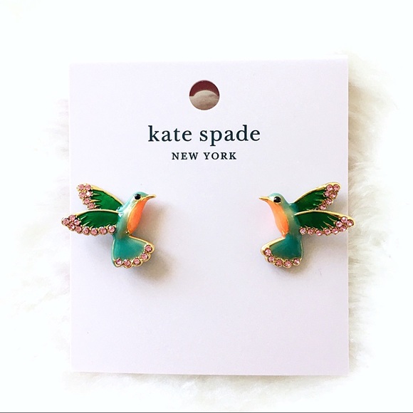 Kate Spade Scenic Route Hummingbird Stud Earrings - Picture 5 of 6